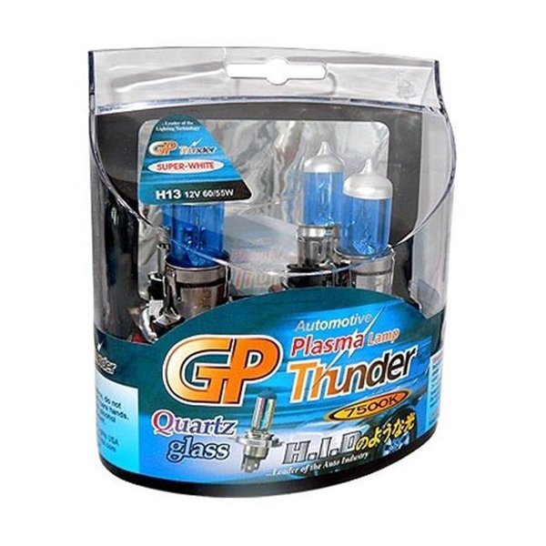 Gp-Thunder GP-Thunder SGP75K-H13 7500 K H13 Super White Xenon Quartz Light Bulbs for Headlamp Fog Cornering Day Time Running Lights SGP75K-H13